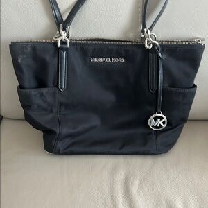 Michael Kors Black Nylon Tote Bag
